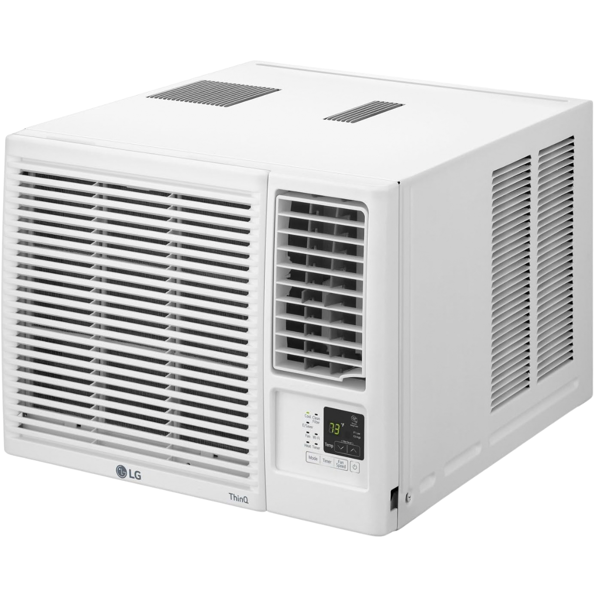 LG 18,000 BTU Wi-Fi Window Air Conditioner w/ Heat - Angle 2