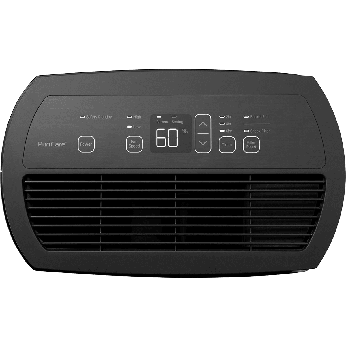 LG 50 Pint Energy Star Dehumidifier - control panel