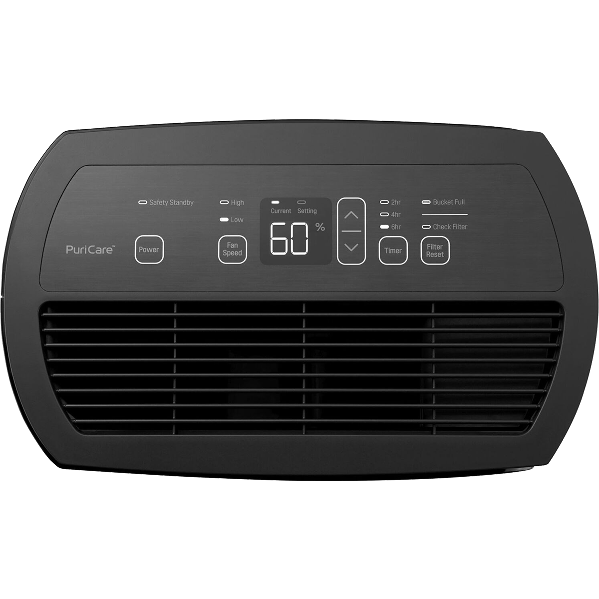 LG 50 Pint Energy Star Dehumidifier - control panel