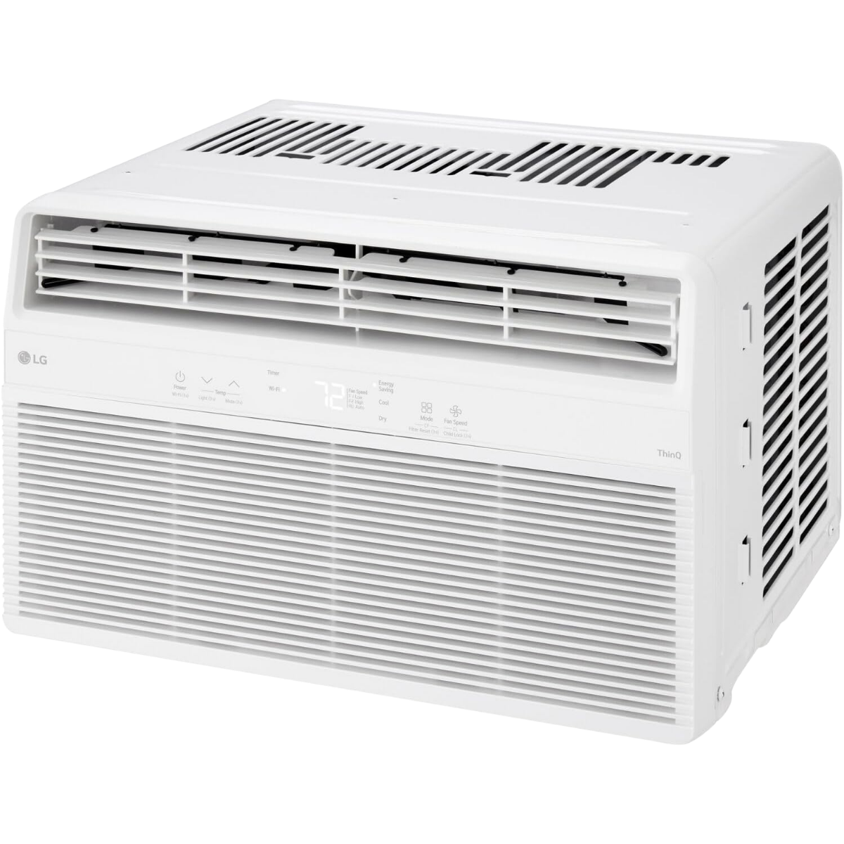 LG 8,000 BTU  Wi-Fi Enabled Window Air Conditioner  LW8024RSM - Angle