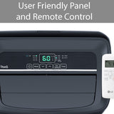 LG 10,000 BTU Wi-Fi Portable Air Conditioner - Electronic Control Panel with Remote