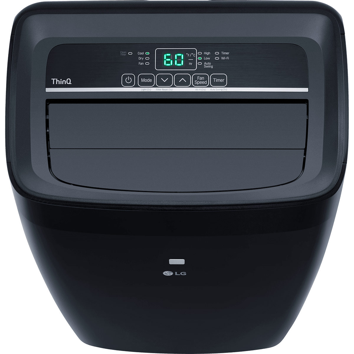 LG 10,000 BTU Wi-Fi Portable Air Conditioner - Top Angle