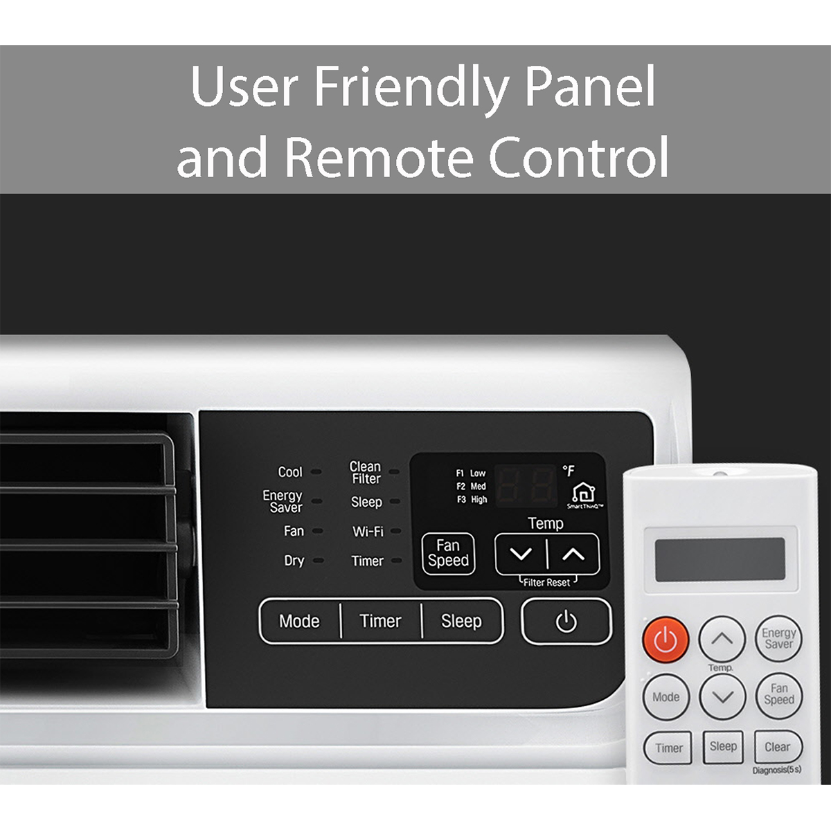 LG 10,000 BTU Window Air Conditioner w/Dual Inverter LW1022IVSM - Graphic 8