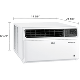 LG LW80221VSM 8,000 BTU Dual Inverter Smart Wi-Fi Window AC - Dimensions