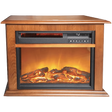 Lifesmart 3-element Infrared Electric Oak Fireplace - Main