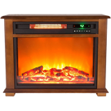Lifesmart Medium Square Fireplace with Decorative Mantel - Main