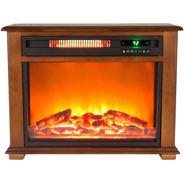 Lifesmart Medium Square Fireplace with Decorative Mantel - Main