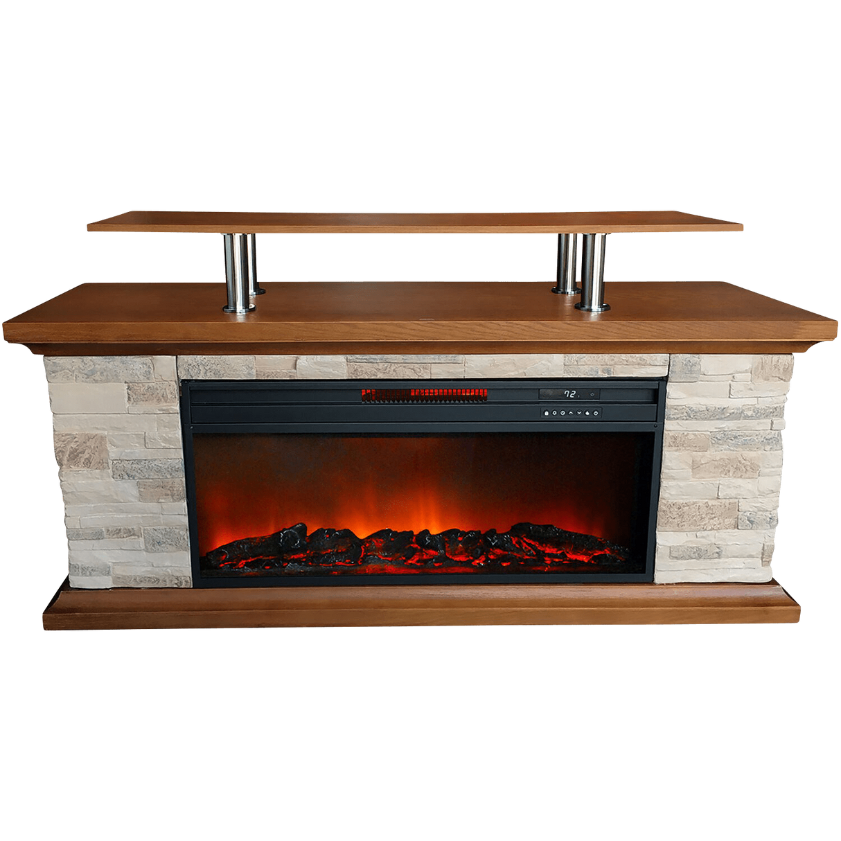 Lifesmart 60-In. Fireplace TV Stand