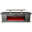 Lifesmart 72-in Fireplace with TV Stand - Faux Glass Beads - Main