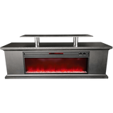 Lifesmart 72-in Fireplace with TV Stand - Faux Glass Beads - Main