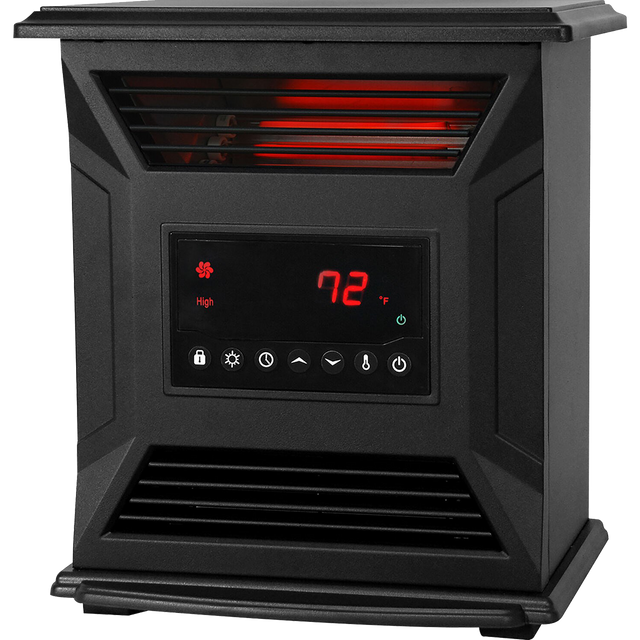 Lifesmart 6-Element Front Air Intake Infrared Electric Heater - Angle View