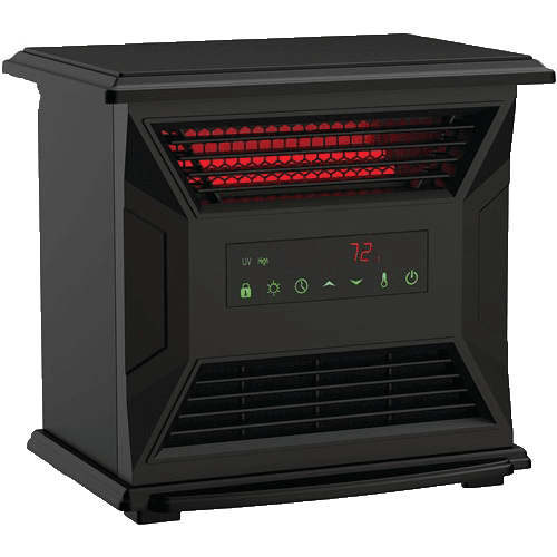 Lifesmart HT1276 4 Element Low Profile Infrared Space Heater - Right View