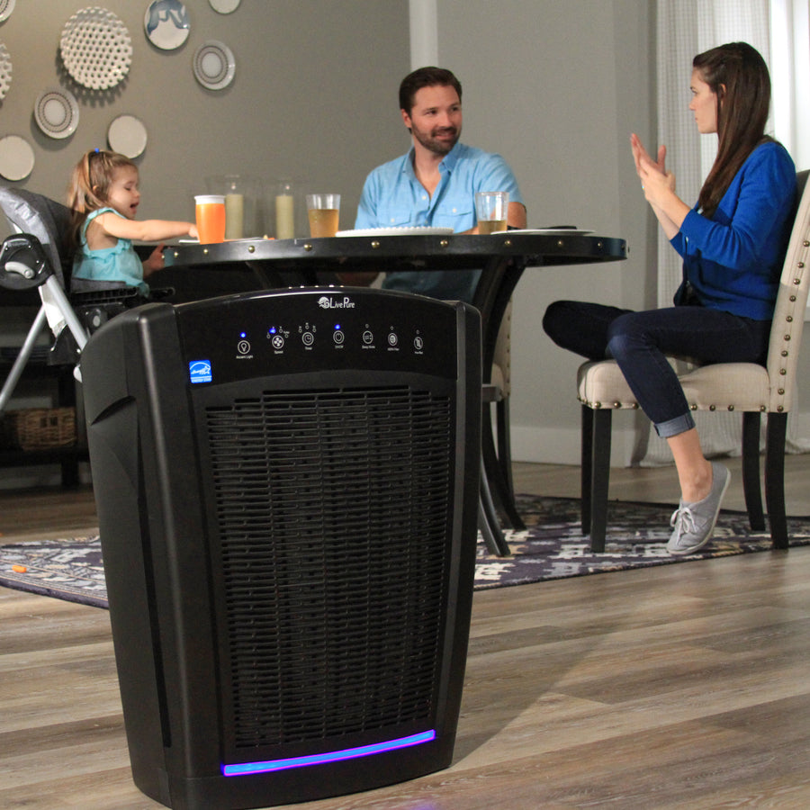 LivePure Bali HEPA Air Purifiers Black