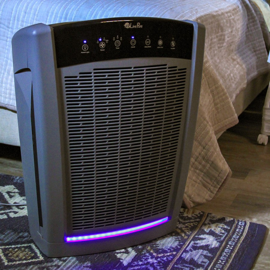 LivePure Bali HEPA Air Purifiers Black