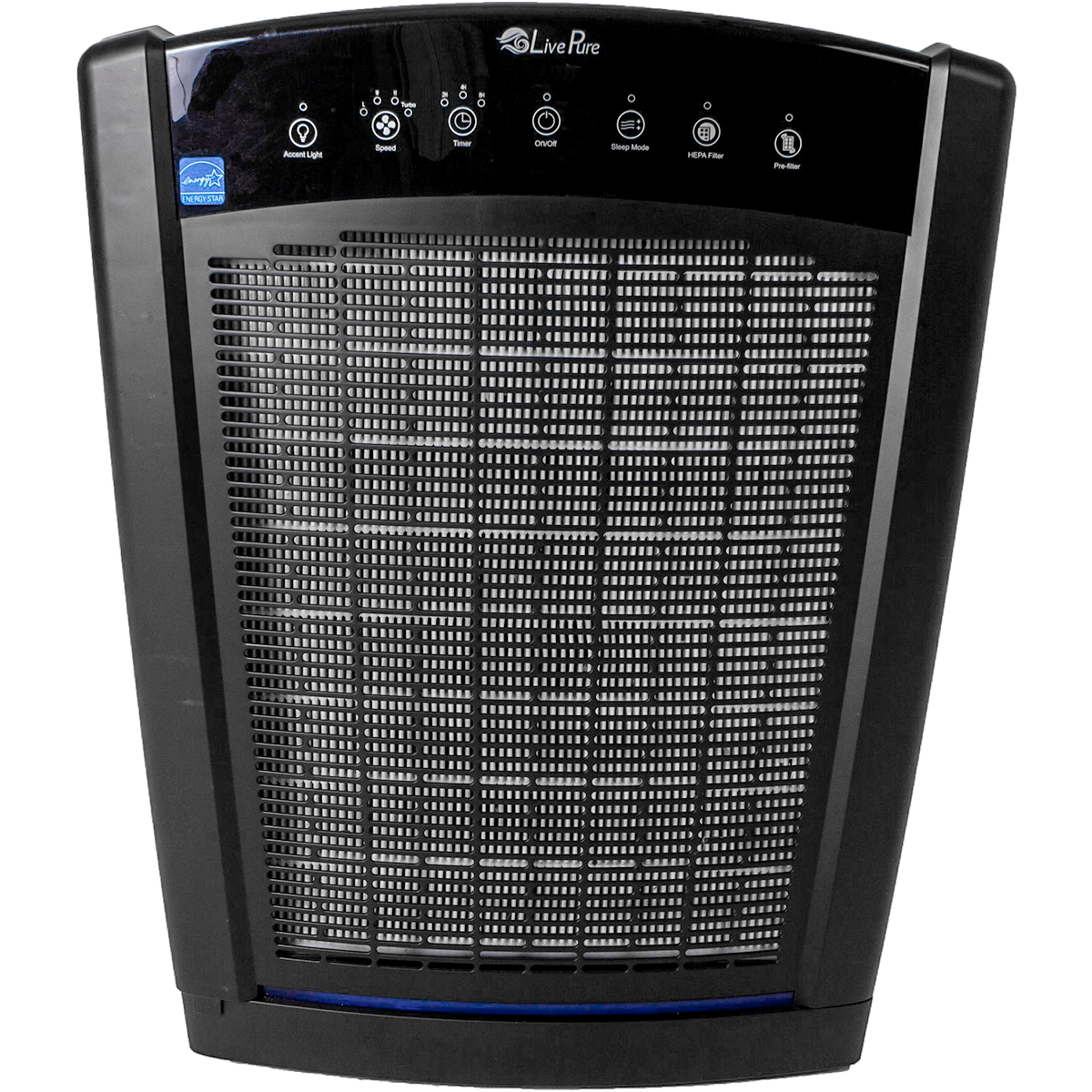 LivePure Bali HEPA Air Purifiers Black