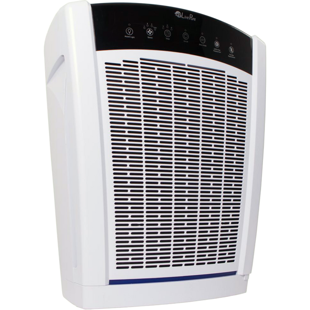 LivePure Bali HEPA Air Purifiers White - angle