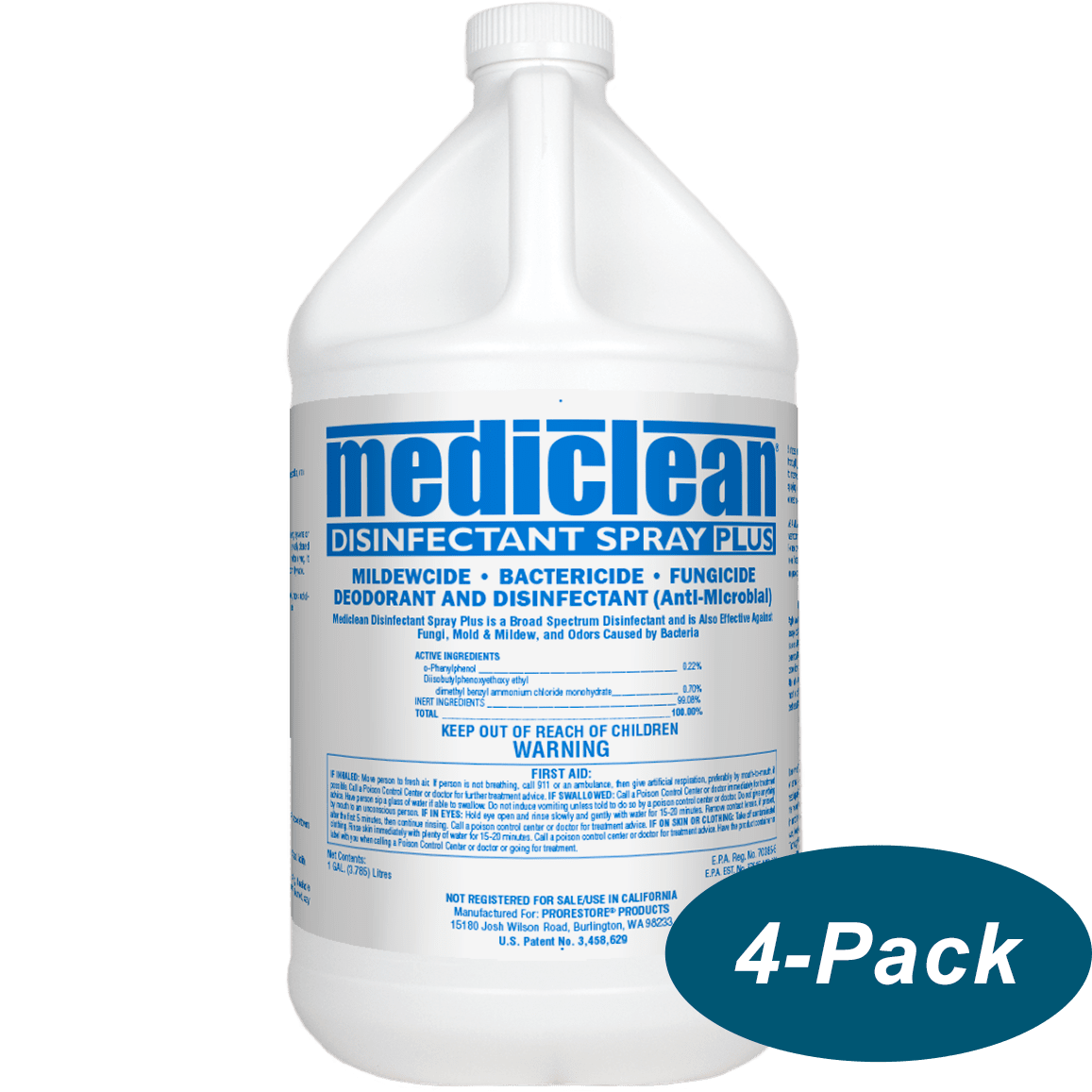 Mediclean Disinfectant Spray Plus 221522000 - 4 pack