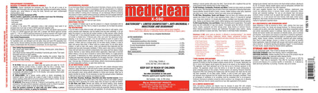 MediClean X-590 Institutional Spray Plus - Information Label