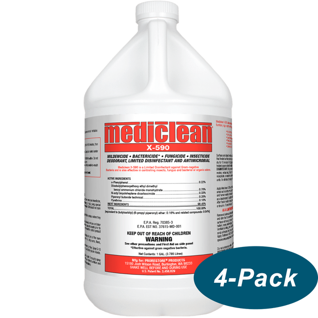 MediClean X-590 Institutional Spray Plus - 4 pack