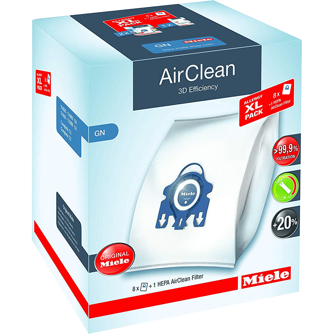 Miele AirClean 3D Allergy XL-Pack, GN FilterBags - Box