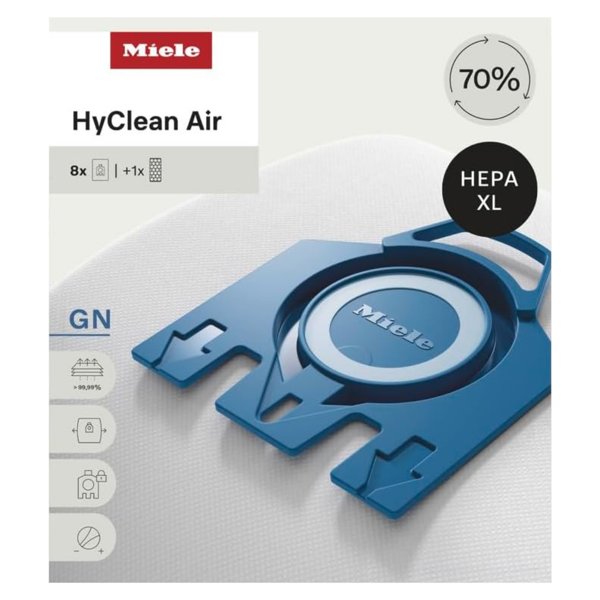 Miele AirClean 3D Allergy XL-Pack, GN FilterBags - Main