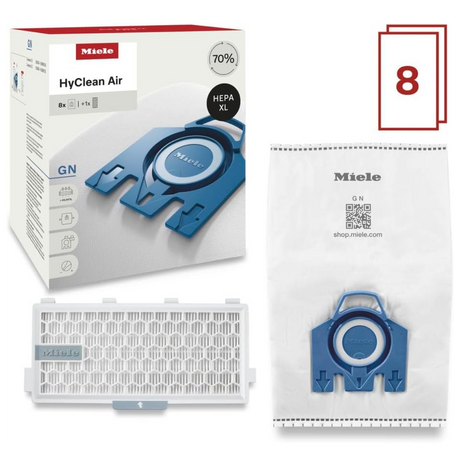 Miele AirClean 3D Allergy XL-Pack, GN FilterBags - Set