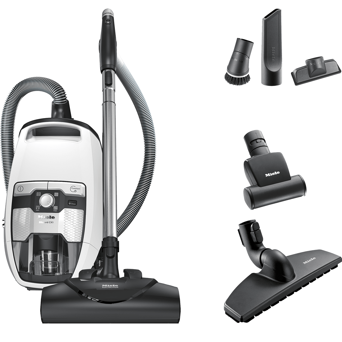 Miele Refurbished Blizzard CX1 Cat & Dog Bagless Canister Vacuum - With Accessories