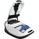 Miele Complete C3 Cat and Dog Vacuum Cleaner for Pet Hair - open to show bag