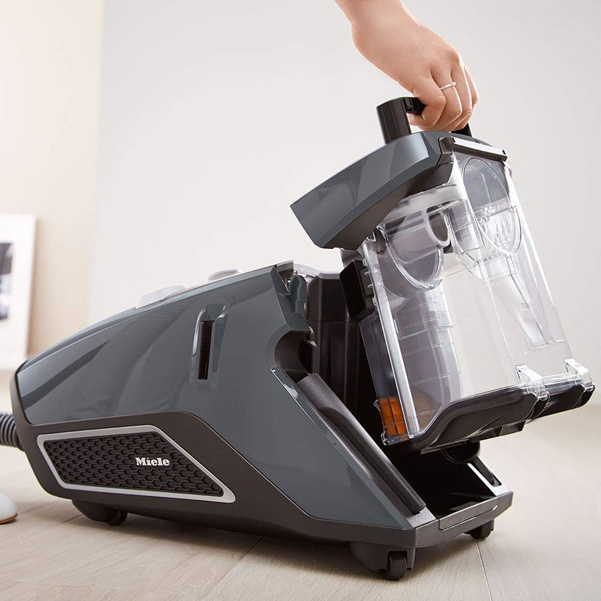 Miele Blizzard CX1 Pure Suction Bagless Canister Vacuum - Dust Container