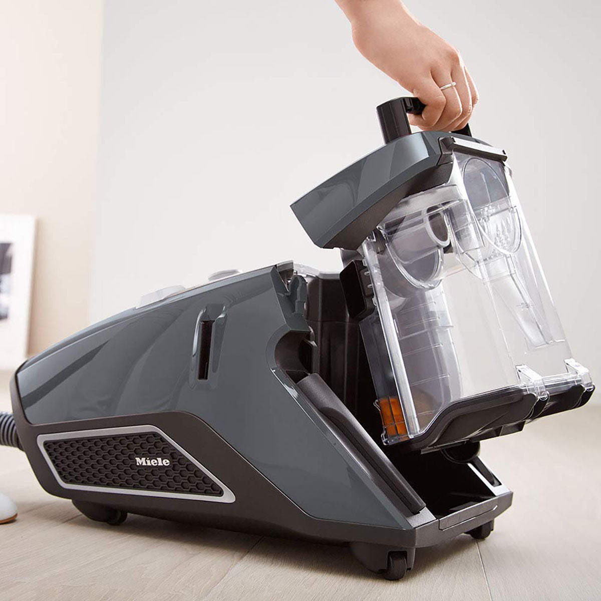 Miele Blizzard CX1 Pure Suction Bagless Canister Vacuum - Dust Container