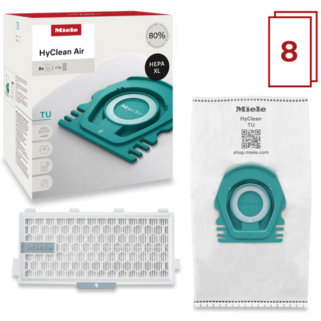 Miele HyClean TU Allergy XL Vacuum Bags with GN-HA50 8 Pack - Set