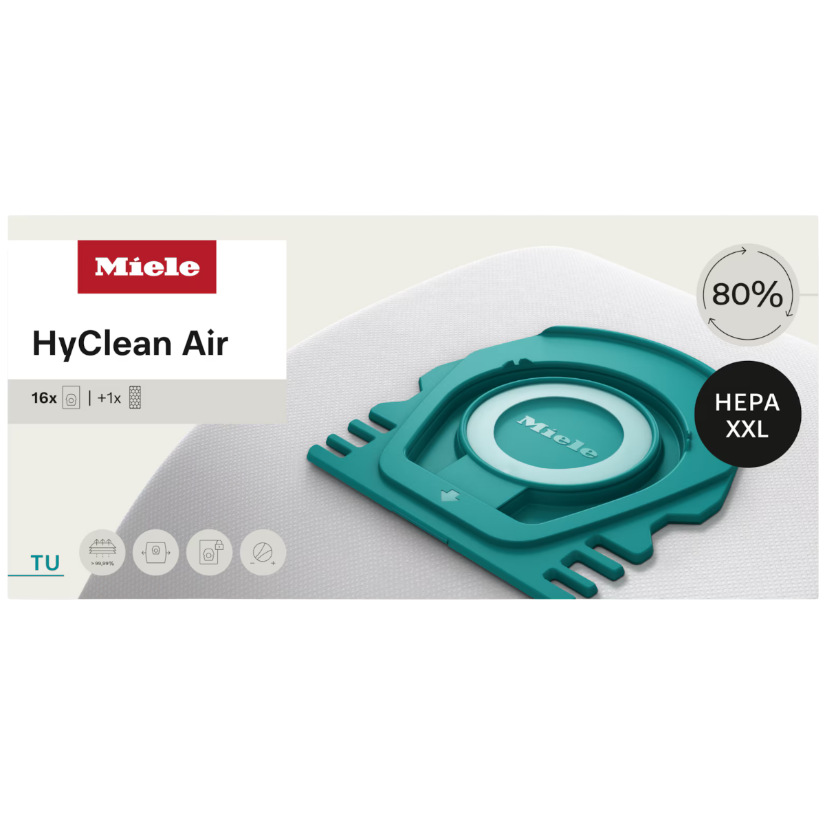 Miele HyClean TU Performance Pack w/ HA50 16 Pack - Front