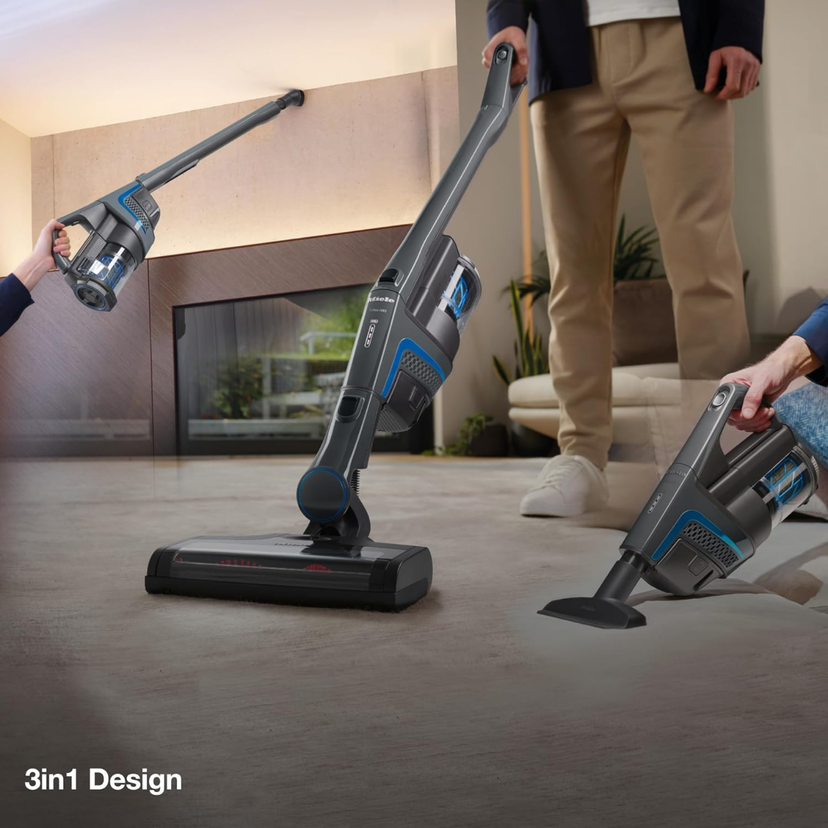 Miele TriFlex HX1 Facelift Cordless Stick Vacuum Graphite Grey - Lifestyle 1