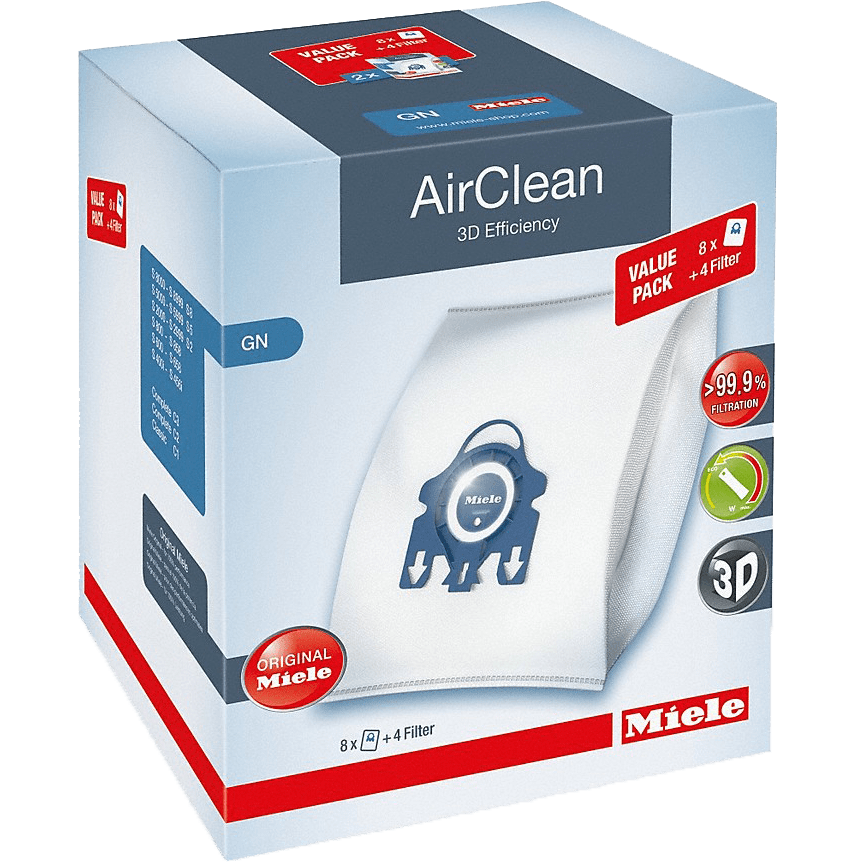 Miele XL-Pack AirClean 3D Efficiency GN Dust Bags (10455150)