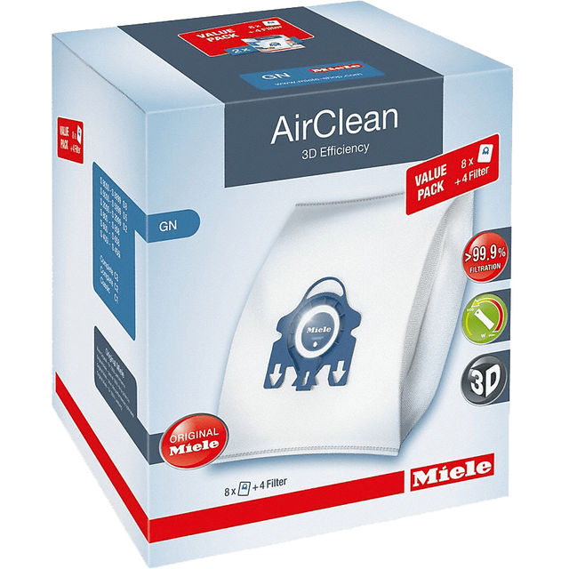 Miele XL-Pack AirClean 3D Efficiency GN Dust Bags (10455150)