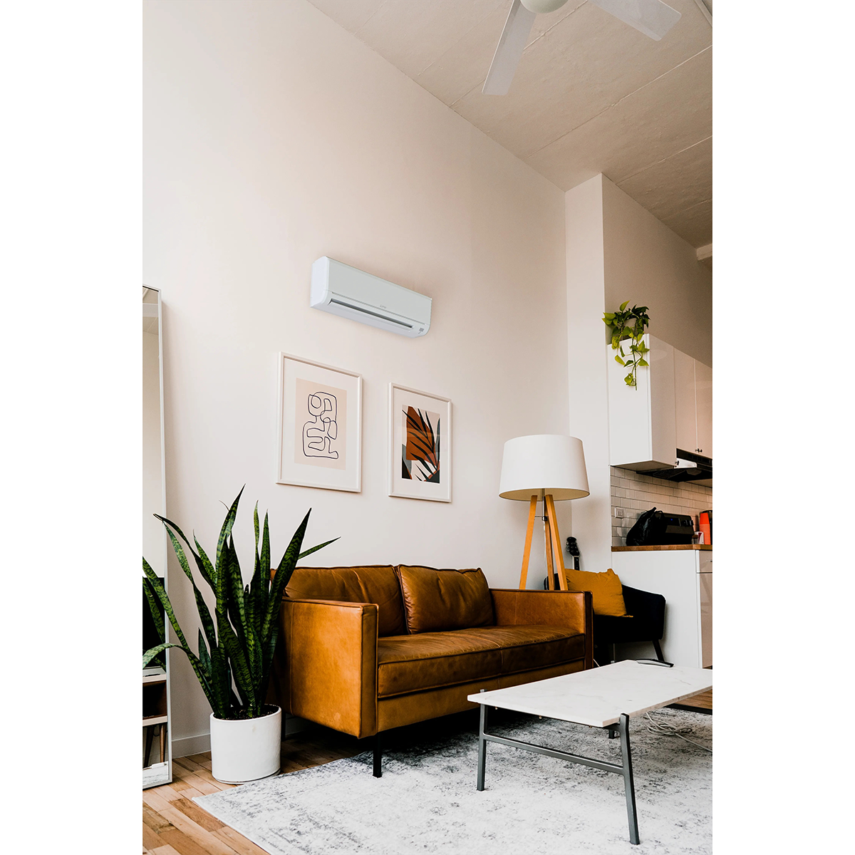 Mitsubishi 18 SEER2 9,000 BTU WR Series Mini Split w/Heat Pump - Lifestyle 2
