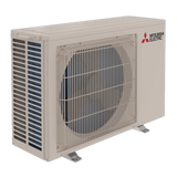Mitsubishi 18 SEER2 9,000 BTU WR Series Mini Split w/Heat Pump Outdoor Unit - Angle 1