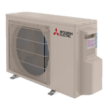 Mitsubishi 18 SEER2 9,000 BTU WR Series Mini Split w/Heat Pump Outdoor Unit - Angle 2
