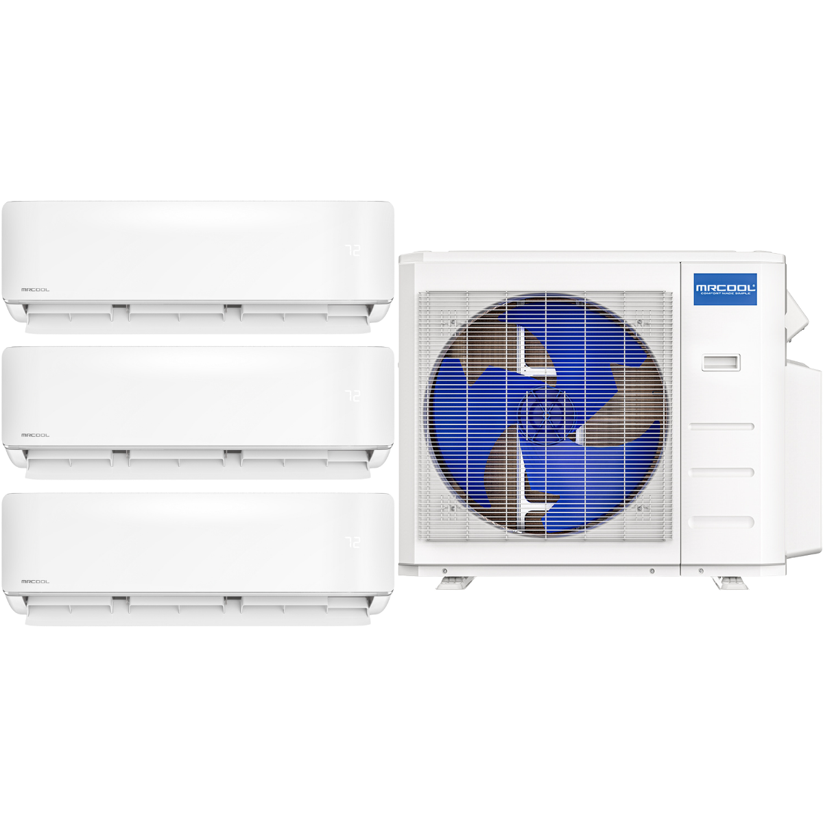 MRCOOL DIY 5th Gen 27,000 BTU Tri-Zone Mini Split 9k + 9k+ 9k - Main