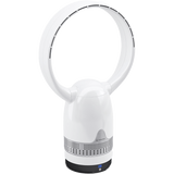 MRCOOL MRBREEZE Bladeless Circle Fan and Air Purifier - Silver Right Angle