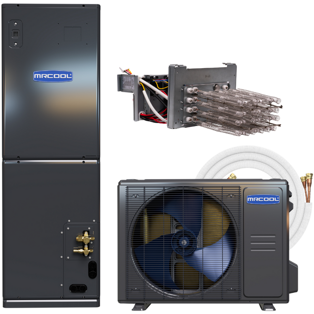 MRCOOL Universal Series 2-2.5 Ton Central Heat Pump Split System - w/ Line Set & Auxiliary Heat