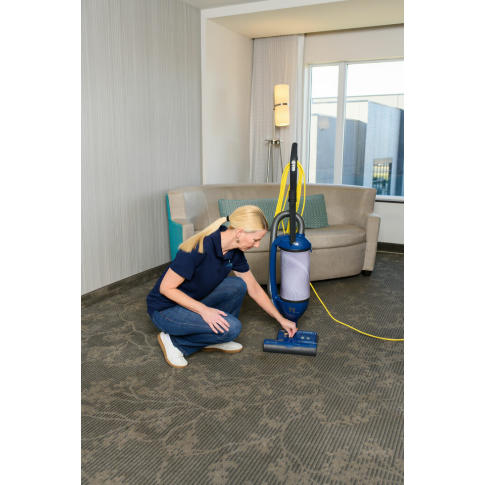 NaceCare 12 inch Dual Motor Upright Commercial Vacuum - Lifestyle 3