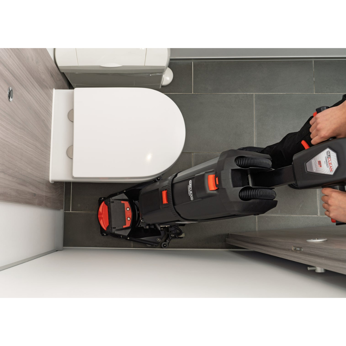 NaceCare NCC220NX Ultra-Compact Battery Floor Scrubber - Lifestyle 7