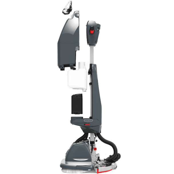 NaceCare Ultra-Compact Battery Operated Floor Scrubber - cross section