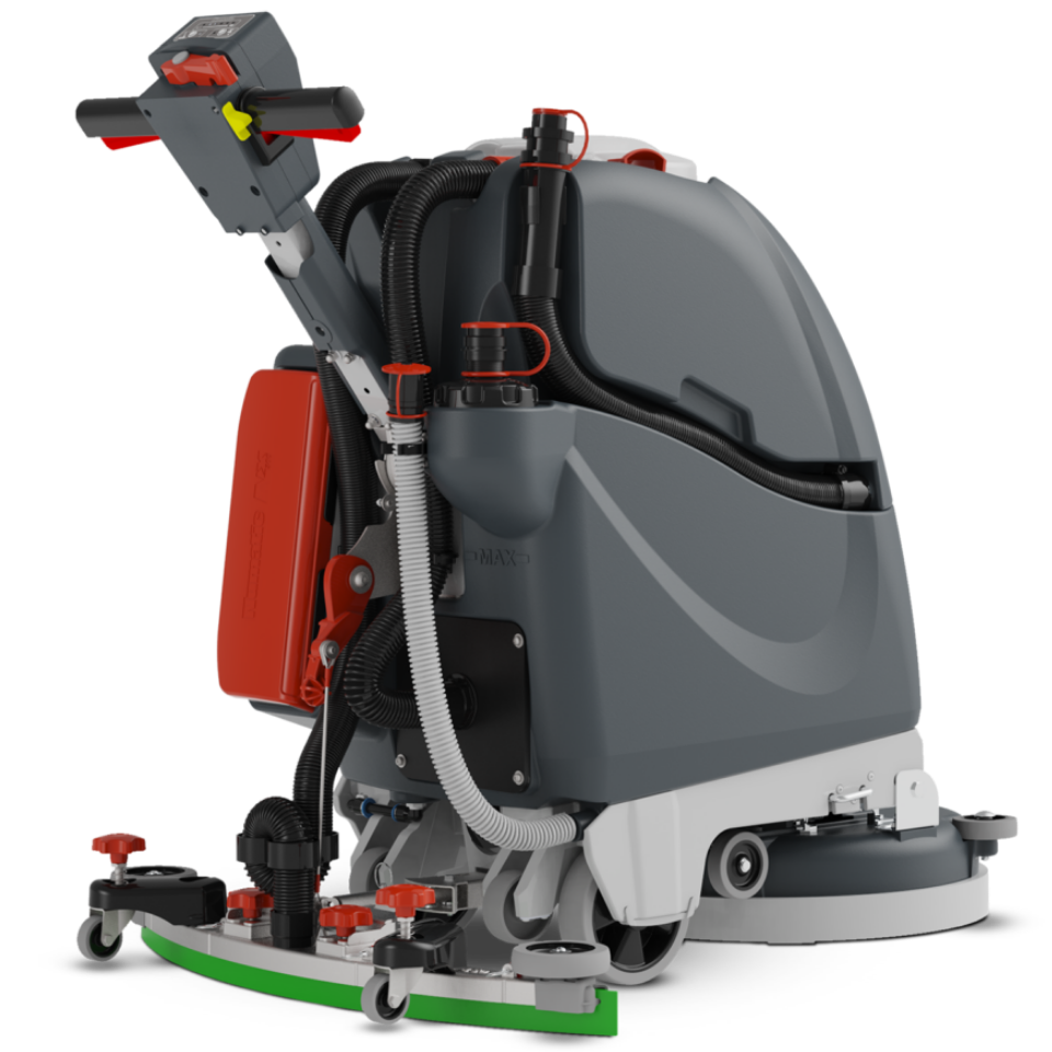NaceCare TGB 817NX 17" Battery Walk Behind Floor Scrubber - Angle 3