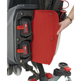 NaceCare TGB 817NX 17" Battery Walk Behind Floor Scrubber - Battery Door Open