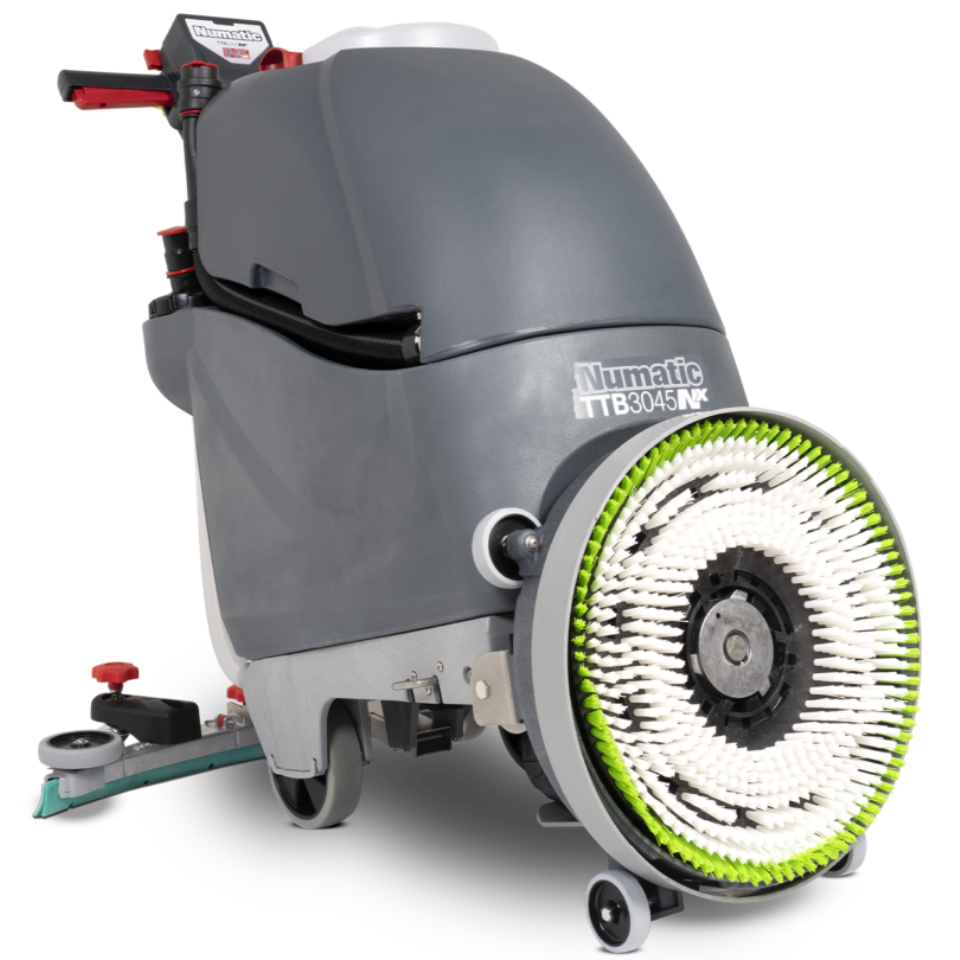 NaceCare TGB 817NX 17" Battery Walk Behind Floor Scrubber - Brush up