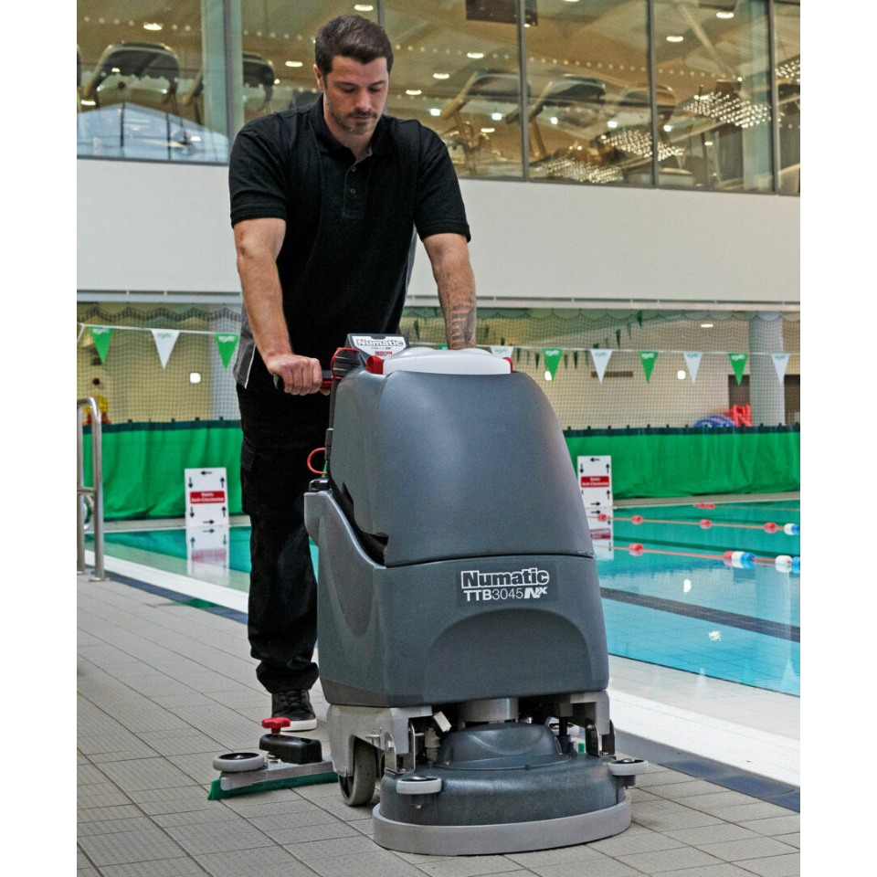 NaceCare TGB 817NX 17" Battery Walk Behind Floor Scrubber - Lifestyle 2