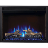 Napoleon Cineview Electric Fireplace Insert - Blue Fire with Log Set