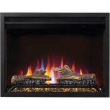 Napoleon Cineview Electric Fireplace Insert - Multi-Color Flame with Log Set